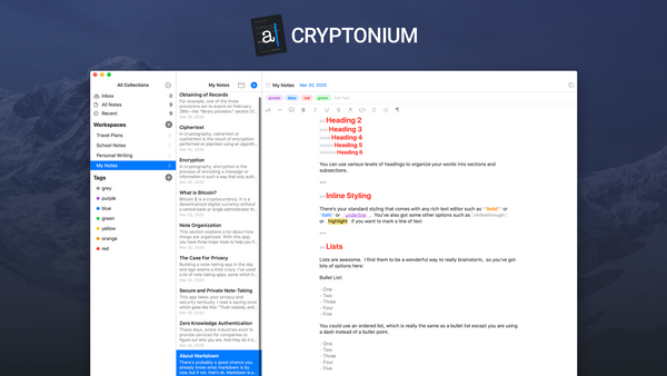 Introducing Cryptonium